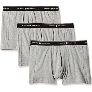 Punto Blanco Triplo Basic boxershorts voor heren, verpakking van 3 stuks, Grijs 654