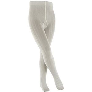 FALKE Classic Rib Panty, uniseks, voor kinderen, katoen, wit, zwart, meerdere kleuren, middelhoge taille, ondoorzichtig, warm, geribbeld, 1 paar, wit (off-white 2040)