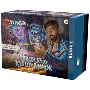 Bundle Magic: The Gathering Karlov Manor Murders - 9 game boosters, 30 veldkaarten + exclusieve accessoires (Engelse versie)