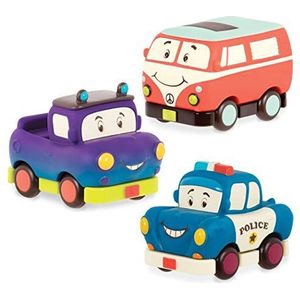B. toys Mini-Wheeeels 3 mini-speelgoedvoertuigen, set van 3 trekauto's voor kinderen vanaf 1 jaar (3 stuks)