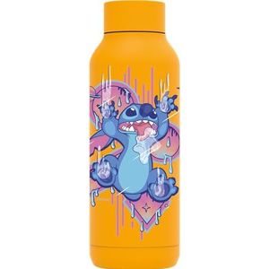 Quokka Solid Amber Yellow roestvrijstalen thermosfles, 510 ml, Stitch Drip