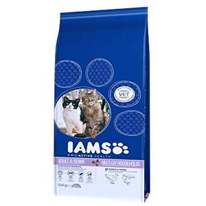 IAMS Multicat droogvoer met kip/zalm voor katten, 15 kg