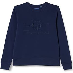 GANT Tonal Archive Shield Unisex Sweatshirt, Classic Blue, Classic Blue, 134-140, Klassiek Blauw