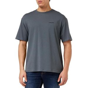 Calvin Klein S/S Crew Neck 000nm2298e S/S Crew Nk T-shirts voor heren, Grijs (Iron Gate)