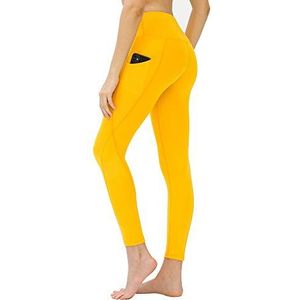LOS OJOS Shades&Colors leggings voor dames, eigeel, S, eigeel