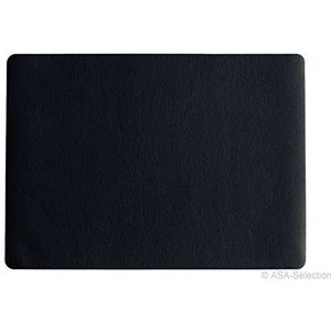 ASA Tafelset met rand, synthetisch, zwart, 9 x 12 x 16 cm