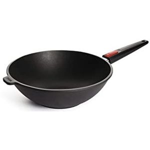 Woll Nowo 11030 N Wok van titanium, voor inductie, afneembare handgreep, 30 x 10 cm