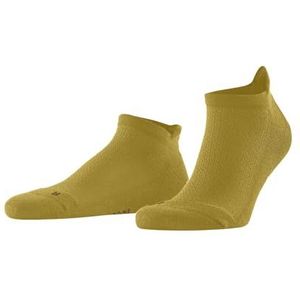 FALKE Unisex Cool Kick Sneaker Sokken Ademend Sneldrogend Functioneel Low Padding Lichtgewicht Zool Krullend Effect Verstevigend Effect 1 paar, Geel (Nugget 1222) - honingraatpatroon
