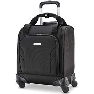 Samsonite Trolley onder de stoel, uniseks, met USB-poort, diepzwart, één maat, koffer met wieltjes onder de stoel met USB-poort, Zwart, Eén maat, Trolley onder de stoel met USB-poort