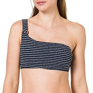Seafolly Dames One Shoulder Bikini Top, marineblauw (True Navy)