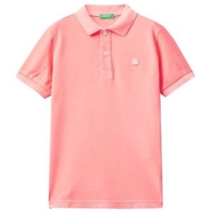 United Colors of Benetton Maglia Polo M/M 3089c300r Poloshirt voor jongens, 1 stuk, fluorescerend roze 901