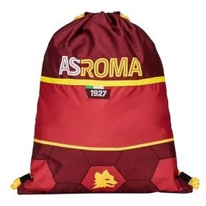 AS Roma Seven - Rugzak - A.S. Roma Football - Naar de overwinning, geel rood - rugzak met koordsluiting - Easy Bag Sport - Kinderrugzak