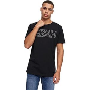 Crosshatch Kendrick T-Shirt Homme, Noir, S