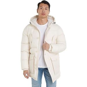 Tommy Hilfiger Cl Essential Rockie Parka geweven jassen voor heren, Weathered White