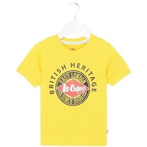 Lee Cooper T-shirt voor jongens, geel, 14 jaar, Geel.