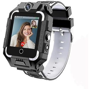 LiveGo Smartwatch voor kinderen met GPS en telefoon, 4G veilige smartwatch met GPS-/SOS-oproep, 360 graden draaibaar, voor kinderen, studenten van 4 tot 12 jaar, verjaardagscadeau, feestcadeau