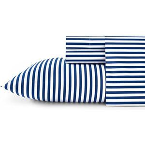 Marimekko - Katoen-perkal beddengoed voor groot bed, schone en frisse wooncultuur (AJO blauw, queen)
