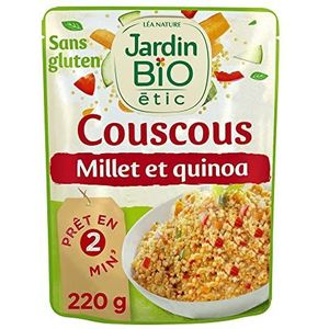 Jardin BiO étic - Couscous groenten gierst en quinoa glutenvrij - 220 g - 6 stuks