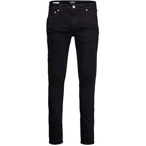 JACK & JONES heren jeans Skinny Fit Liam Original AM 014, Zwart Denim, 26W / 30L