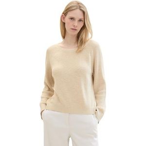 TOM TAILOR Pull pour femme, 21650 - Beige d'été, S