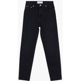 Calvin Klein Jeans Jean Mom S/S Dames T-shirt, Denim zwart