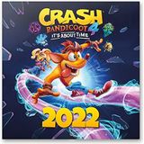 Grupo Erik - Kalender 2022 Crash Bandicoot – 12 maanden | wandkalender, van januari tot december 2022 | 30 x 60 cm, 6 talen, 1 poster inclusief, FSC-gecertificeerd