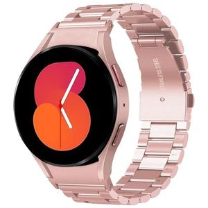 SUNDAREE Compatibel met armband Samsung Galaxy Watch 5 40 mm/Watch 4 40 mm, roze dames No Gap vervanging roestvrij staal metaal horlogeband voor Galaxy Watch 5 40 mm SM-R900/Watch 4 40 mm SM-R860