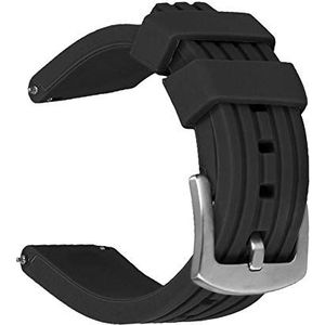 Weimob 20 mm 22 mm 24 mm zwarte en blauwe siliconen horlogeband met snelsluiting rechte gesp sport horlogeband met snelsluiting voor mannen en vrouwen 20 mm 22 mm 24 mm