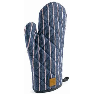 Lacor - 60037 – ovenhandschoen uit de Parijs-collectie – hittebestendige handschoen – riem om op te hangen, 30 cm, marineblauw