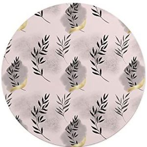 Questo Casa, Ronde muismat met antislip onderkant voor kantoor en thuis, diameter 22 cm