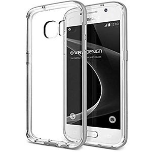 VRS Design Beschermhoes voor Galaxy S7, Crystal Bumper Light Silver Beschermhoes Samsung Galaxy S7 Bumper Design