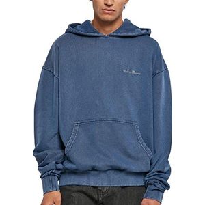 Urban Classics Small Embroidery Sweatshirt met capuchon voor heren, spaceblue, XXL, Spaceblue