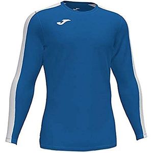 Joma Academy heren T-shirt, lange mouwen, koningsblauw/wit