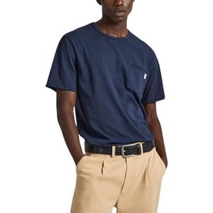 Pepe Jeans T-shirt simple Carrinson pour homme, Bleu (Dulwich Blue), L