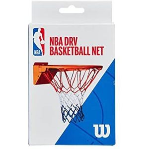 Wilson Recreatief Basketbalnet, NBA DRV-Model, Officiële Grootte, Nylon, Rood/Wit/Blauw