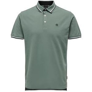 ONLY & SONS Onsfletcher Slim Ss Polo Noos Poloshirt voor heren, Bos Groen