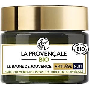 La Provençale Bio Provençale - Le Jouvence Anti-Aging Night Balm – gezichtsverzorging nacht – biologisch gecertificeerd – biologische olijfolie AOC Provence – voor alle huidtypes, ook gevoelige huid –