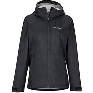 Marmot Wm's Precip Eco Plus regenjas, hardshell, waterdicht, licht, winddicht, ademend, voor dames, zwart, FR: XS (fabrieksmaat: XS)