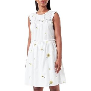 TILDEN Midi-jurk voor dames, Witte wol geel
