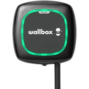 Wallbox Pulsar Plus oplader voor elektrische voertuigen – vermogen instelbaar tot 11 kW, oplaadkabel type 2,5 m, wifi en Bluetooth, OCPP