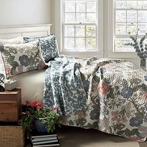 Lush Decor Sydney 3-delige Quilt Set, Full/Queen, Groen/Blauw