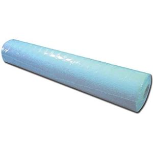 GIMA Hygiënisch laken voor babybed, pure cellulose-laag bedekt met polyethyleen voor medische en esthetische studies, lichtblauw, afmetingen 50 m x 50 cm, 132 scheuren 38 cm, 6