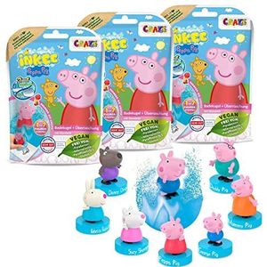 INKEE SURPRISE Peppa Pig badballen met verrassing, badspeelgoed, aardbeiengeur