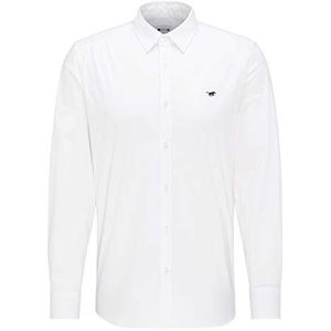 MUSTANG Casper Kc Basic overhemd voor heren, Wit (2045)