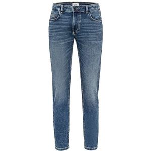 camel active 488885/1D14 Herenjeans, Nachtblauw.