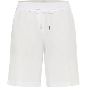 BRAX Style.mel B Bermuda Pure Linen Bermuda voor dames, 99 wit