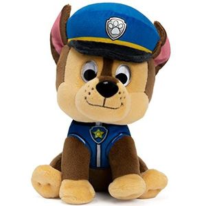 Gund 6058437 Paw Patrol Chase Pluche dier van 15 cm, wasbaar oppervlak, speelgoed voor de jongsten, babyspeelgoed vanaf 12 maanden