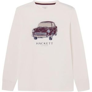Hackett London Vintage auto T-shirt jongen T-shirt, Wit (wit)