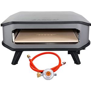 Cozze® Pizzaoven 17"" voor gas met pizzasteen en regelaar 8,0 kW 50 mbar
