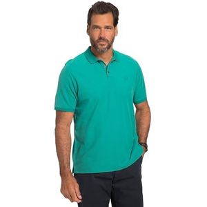 JP 1880 Homme, Big & Tall Plus Size L-8XL, Polo à manches courtes, look vintage, col polo 818456, Vert/turquoise, XXL